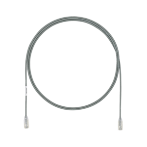 Cable de Parcheo TX6, UTP Cat6, Di?metro Reducido (28AWG), Color Gris, 1.5 Metros (4.92 Pies)