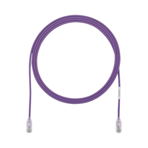 Cable de Parcheo TX6, UTP Cat6, Di?metro Reducido (28AWG), Color Violeta, 3.66 Metros (12 Pies)