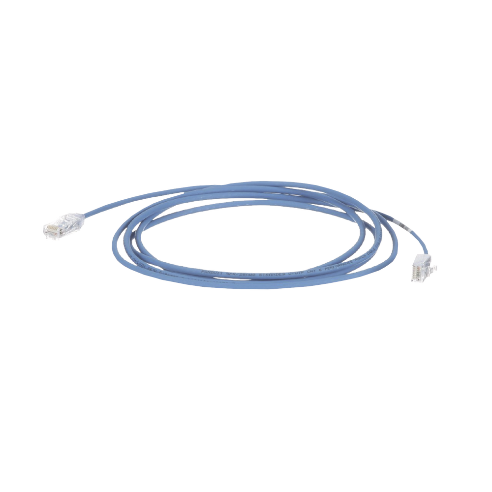 Cable de Parcheo TX6, UTP Cat6, Di?metro Reducido (28AWG), Color Azul, 39.62 Metros (130 Pies)