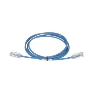 Cable de Parcheo TX6, UTP Cat6, Di?metro Reducido (28AWG), Color Azul, 6.1 Metros (20 Pies)