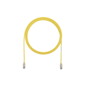 Cable de Parcheo TX6, UTP Cat6, Di?metro Reducido (28AWG), Color Amarillo, 0.91 Metros (3 Pies)
