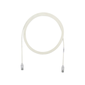 Cable de Parcheo TX6, UTP Cat6, Di?metro Reducido (28AWG), Color Blanco Mate, 1.22 Metros (4 Pies)