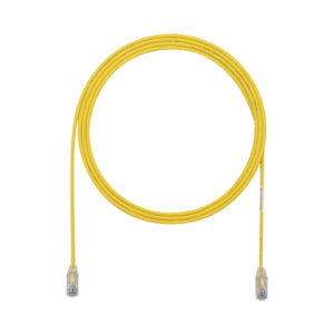 Cable de Parcheo TX6, UTP Cat6, Di?metro Reducido (28AWG), Color Amarillo, 1.22 Metros (4 Pies)
