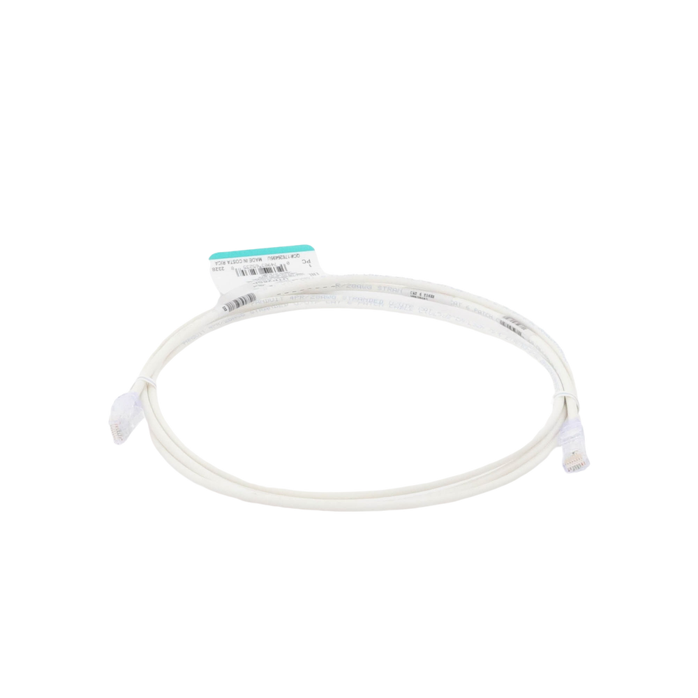 Cable de Parcheo TX6, UTP Cat6, Di?metro Reducido (28AWG), Color Blanco Mate, 2.13 Metros (7 Pies) - Imagen 3