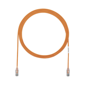 Cable de Parcheo TX6, UTP Cat6, Di?metro Reducido (28AWG), Color Naranja, 2.13 Metros (7 Pies)