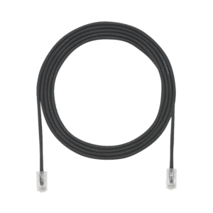 Cable de Parcheo UTP Cat6A, CM/LSZH, Di?metro Reducido (28AWG), Color Negro, 3.66 Metros (12 Pies)