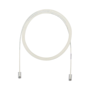 Cable de Parcheo UTP Cat6A, CM/LSZH, Di?metro Reducido (28AWG), Color Blanco Mate, 4.57 Metros (15 Pies)