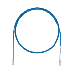 Cable de Parcheo UTP Cat6A, CM/LSZH, Di?metro Reducido (28AWG), Color Azul, 6.1 Metros (20 Pies)