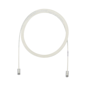 Cable de Parcheo UTP Cat6A, CM/LSZH, Di?metro Reducido (28AWG), Color Blanco Mate, 9.14 Metros (30 Pies)