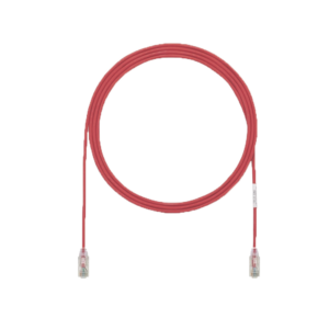 Cable de Parcheo UTP Cat6A, CM/LSZH, Di?metro Reducido (28AWG), Color Rojo, 1.52 Metros (5 Pies)