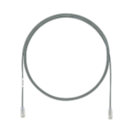Cable de Parcheo UTP Cat6A, CM/LSZH, Di?metro Reducido (28AWG), Color Gris, 1.83 Metros (6 Pies)