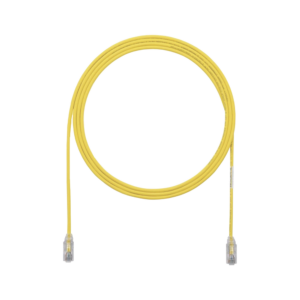 Cable de Parcheo UTP Cat6A, CM/LSZH, Di?metro Reducido (28AWG), Color Amarillo, 2.13 Metros (7 Pies)