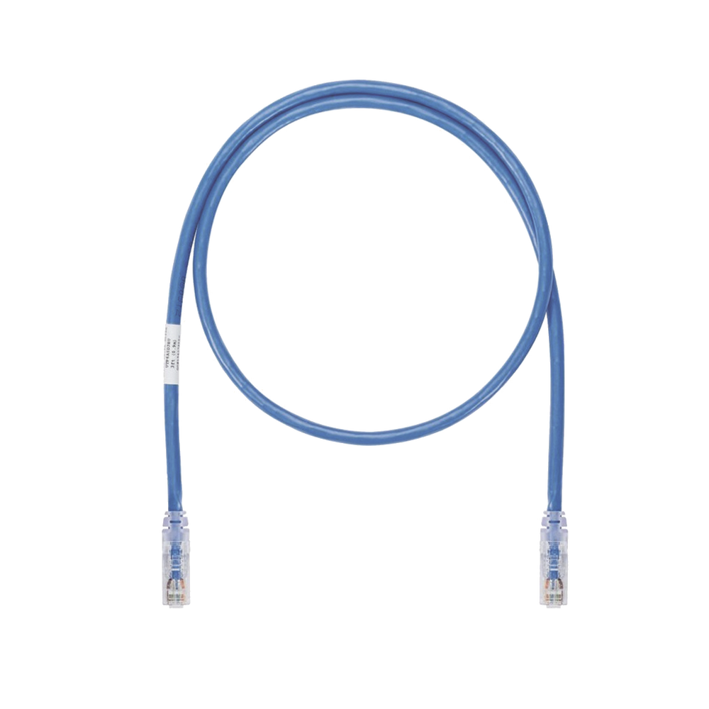 Cable de Parcheo UTP, Cat6A, 24 AWG, CM, Color Azul, 3.05 Metros (10 Pies)