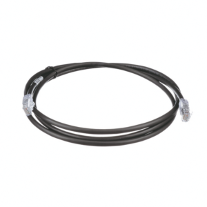 Cable de Parcheo UTP, Cat6A, 24 AWG, CM, Color Negro, 2.13 Metros (7 Pies)