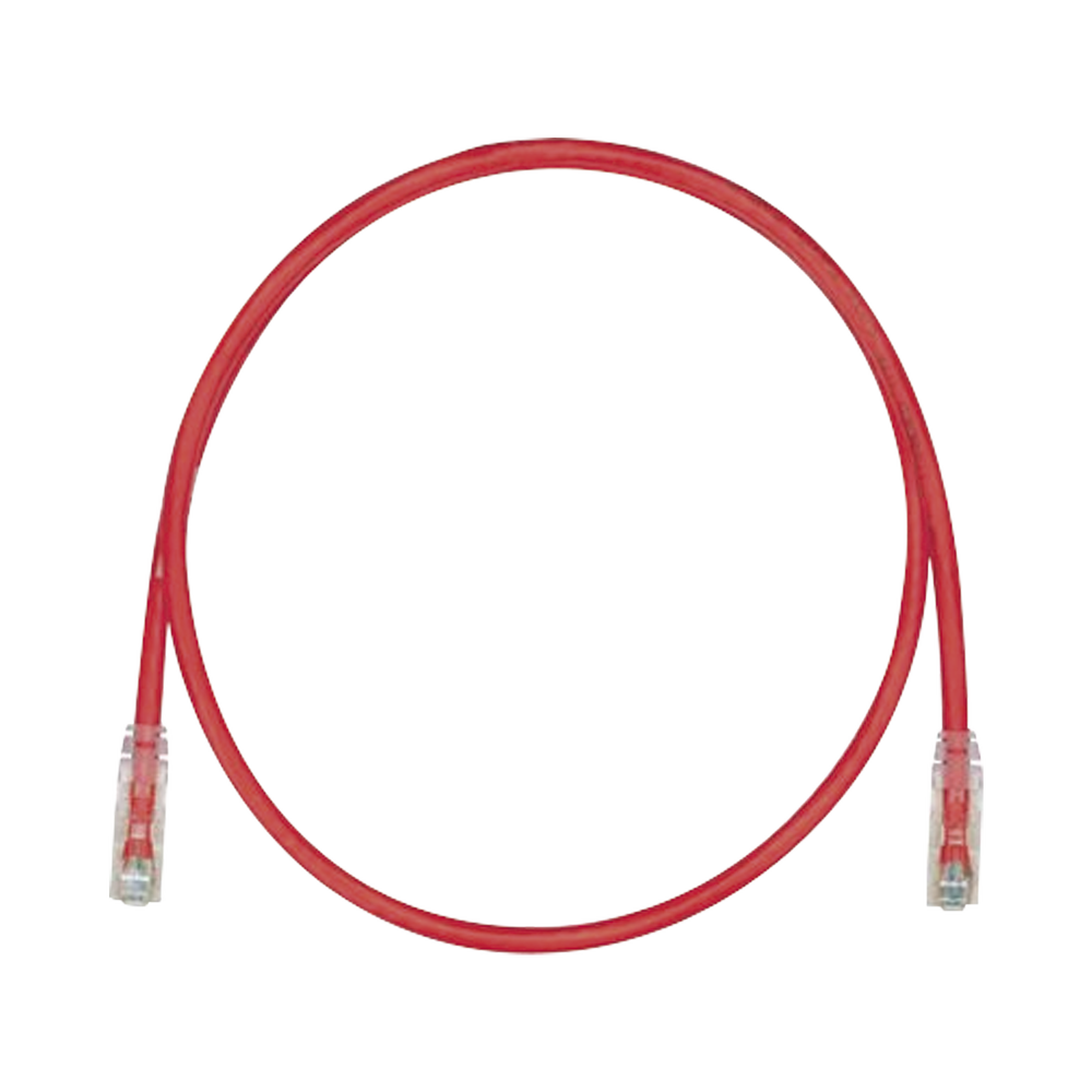 Cable de Parcheo TX6, UTP Cat6, 24 AWG, CM, Color Rojo, 3.05 Metros (10 Pies)