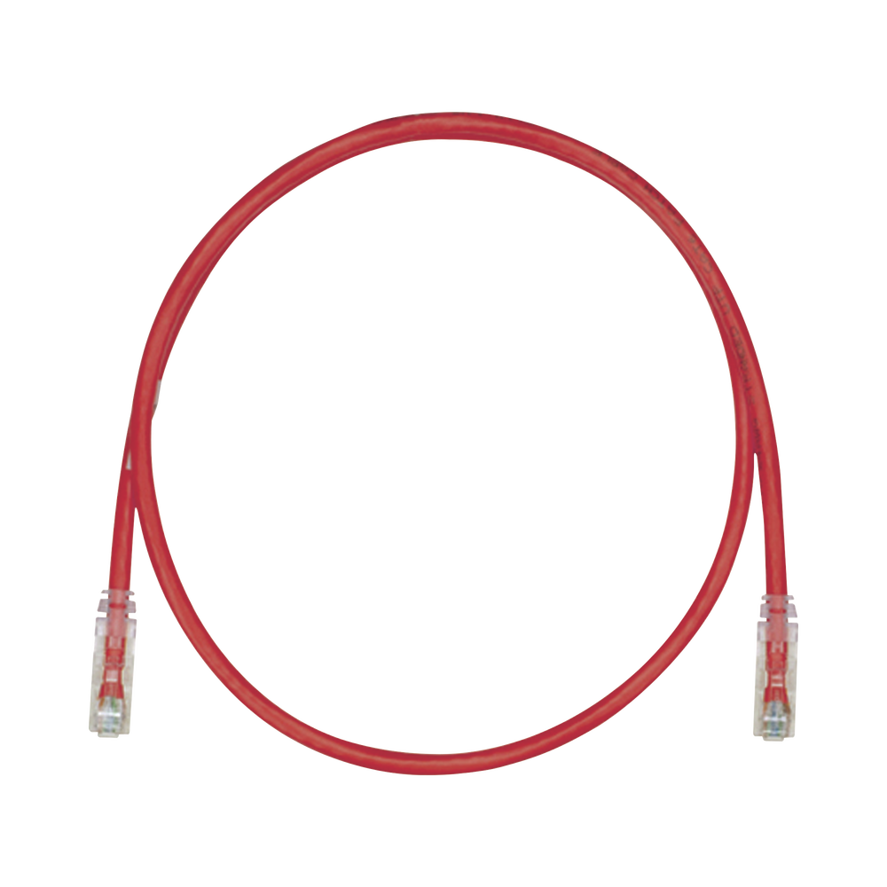 Cable de Parcheo TX6, UTP Cat6, 24 AWG, CM, Color Rojo, 4.57 Metros (15 Pies)