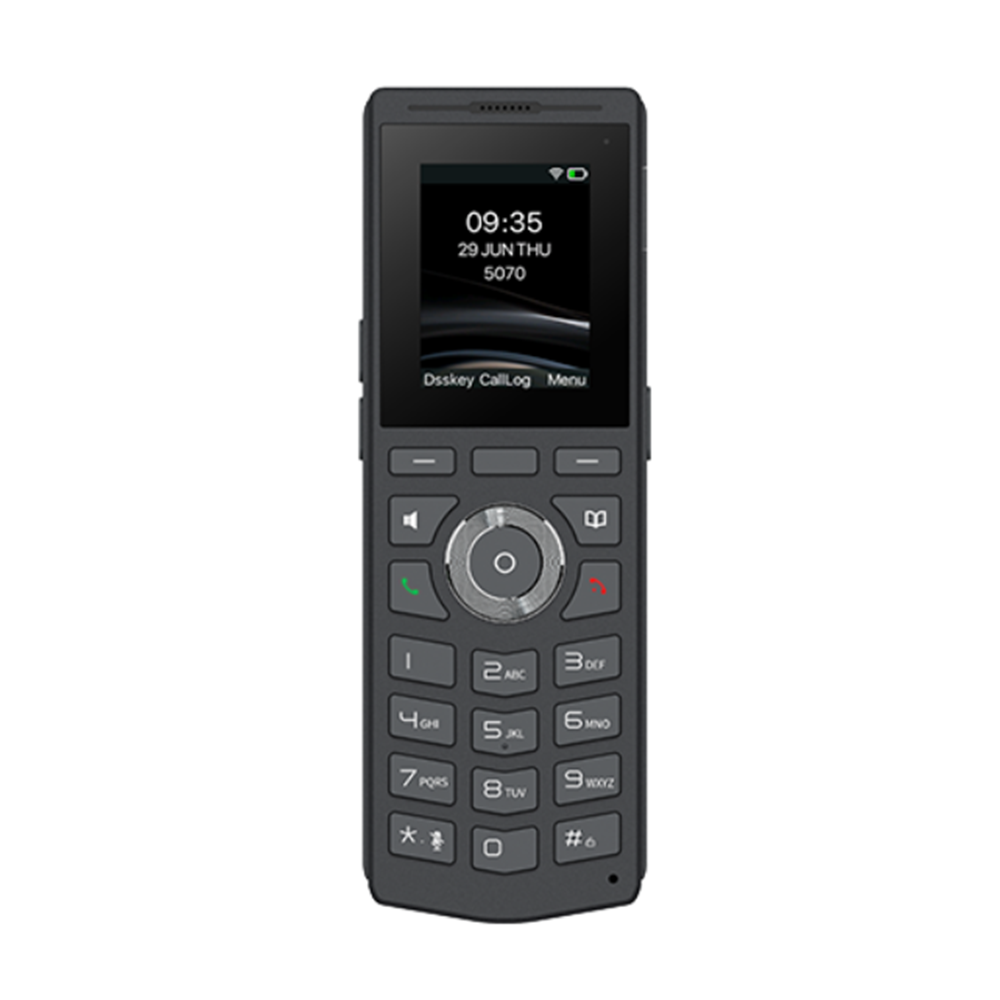 TelǸfono IP Wi-Fi portǭtil y elegante dise??ado para aplicaciones de comunicaci??n m??vil.