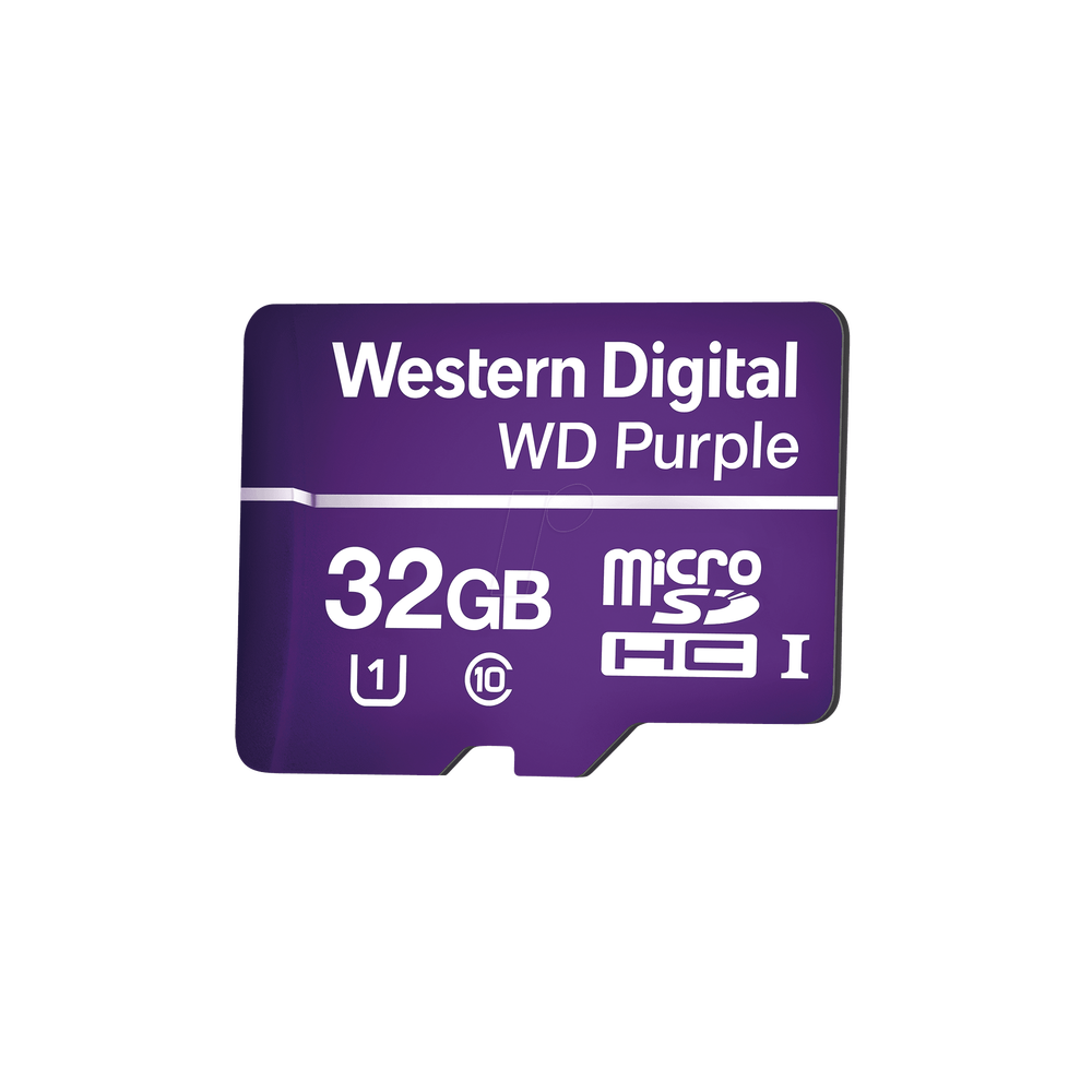 Memoria microSD de 32GB PURPLE, Especializada Para Videovigilancia, 10 VECES MAYOR DURACI??N, 3 A??OS DE GARANTIA