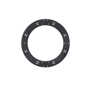 Raqueta de Almacenamiento y Gesti?n de Holgura Para Cables, de 60.96 cm (24 Pulgadas) de Di?metro, Instalaci?n en Pared o en Rack, Incluye 8 Cintas de Contacto de 30.48 cm (12 Pulgadas), Color Negro