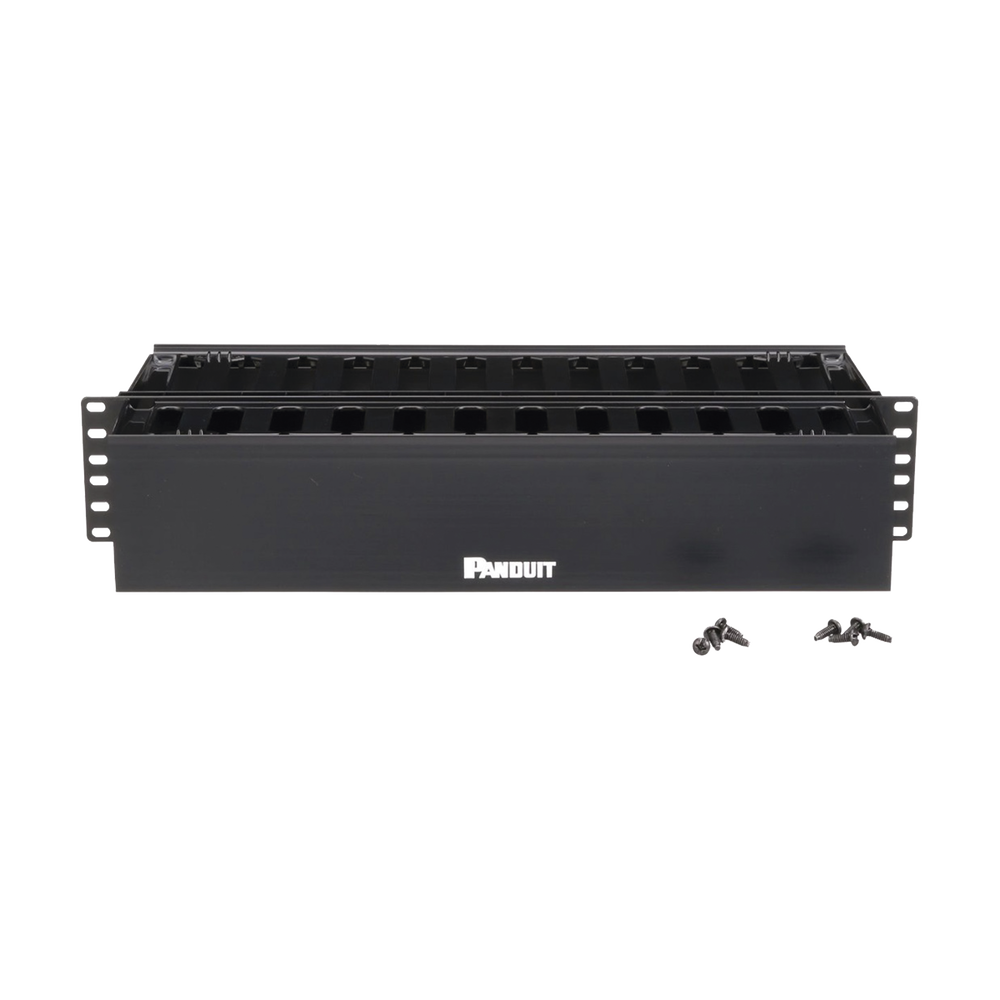 Organizador de Cables Horizontal PatchLink, Doble (Frontal y Posterior), Para Rack de 19in, 2UR - Imagen 2