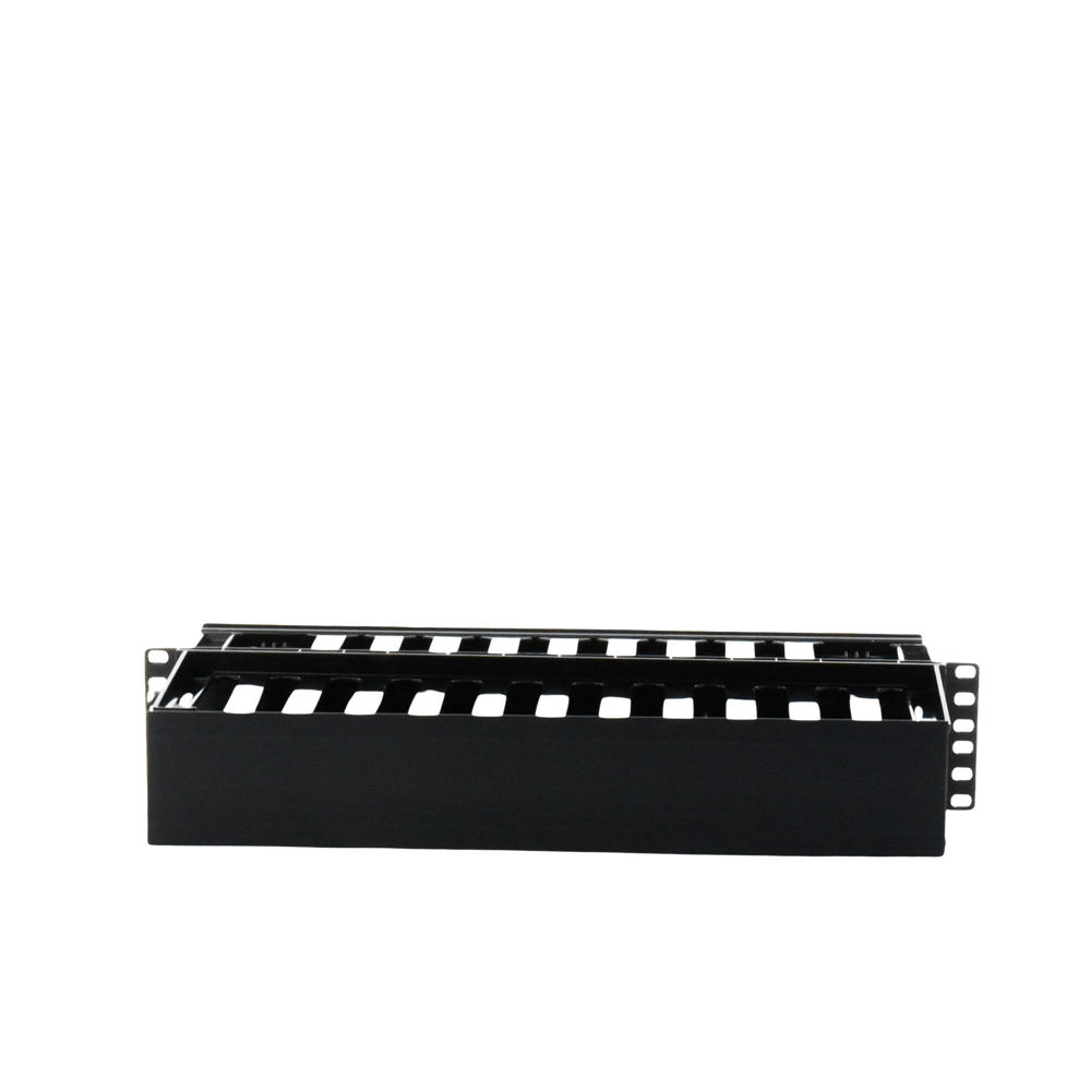 Organizador de Cables Horizontal PatchLink, Doble (Frontal y Posterior), Para Rack de 19in, 2UR - Imagen 5