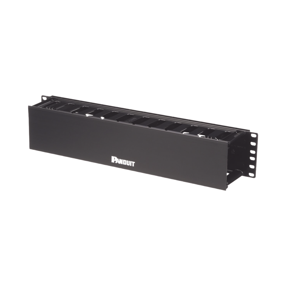 Organizador de Cables Horizontal PatchLink, Sencillo (Solo Frontal), Para Rack de 19in, 2UR - Imagen 2