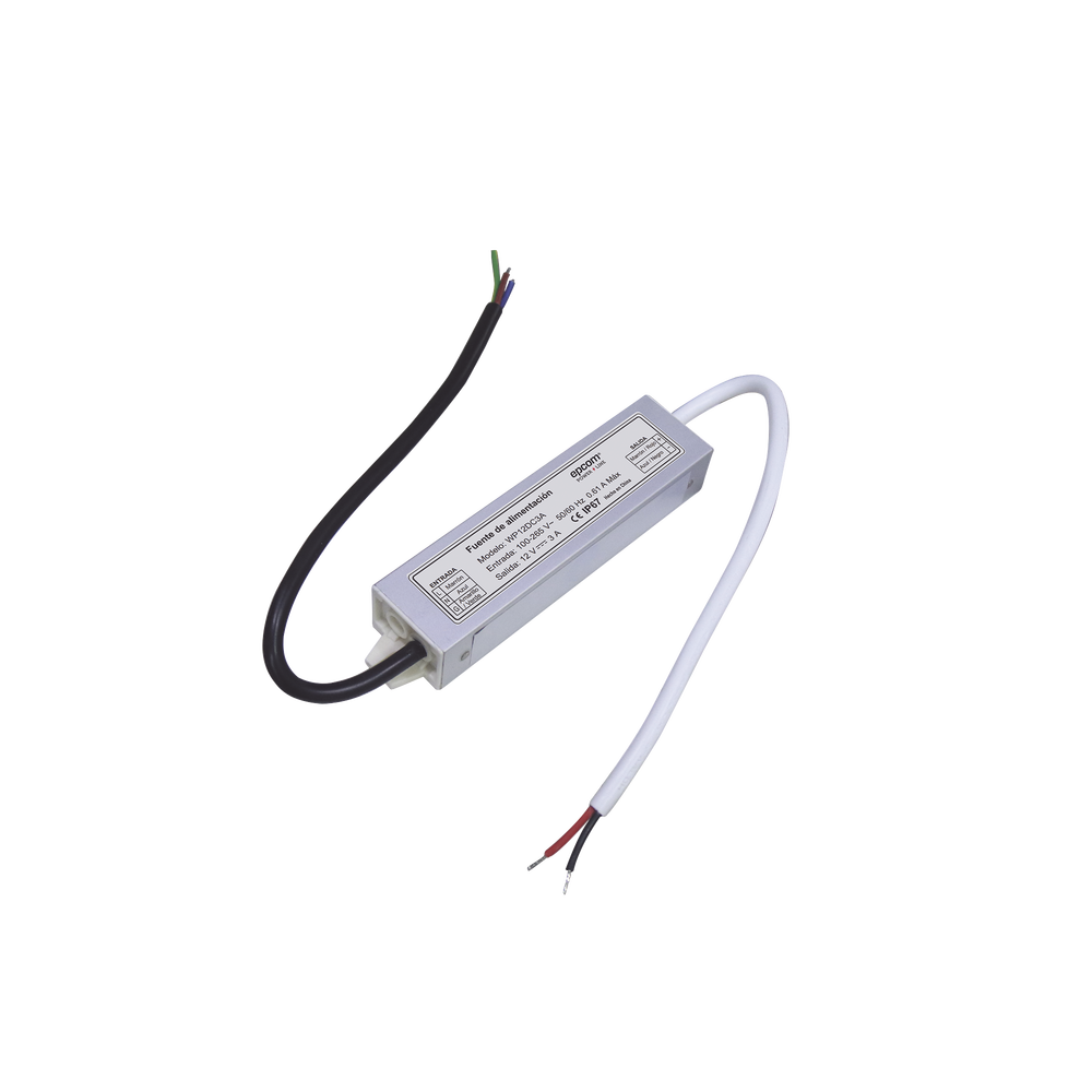 Fuente 12 V | 3 Amperes | Waterproof | Intemperie grado IP67 - Imagen 2