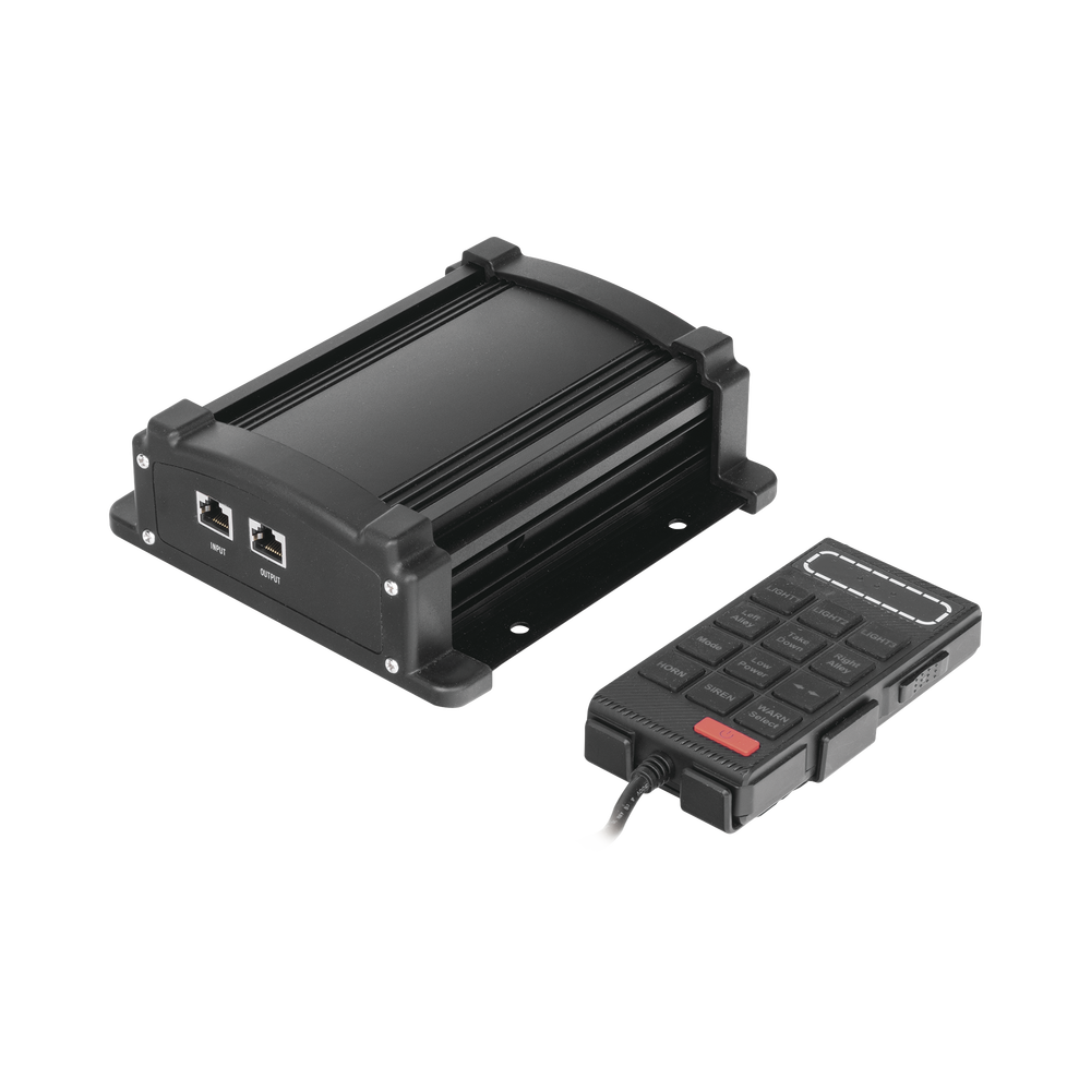 Sirena Vehicular de 100W de Potencia Con Controlador Unimando, Micrófono, Control de Tonos y Patrones de destello de Barras de Luces Serie X67 / X75 - Imagen 9