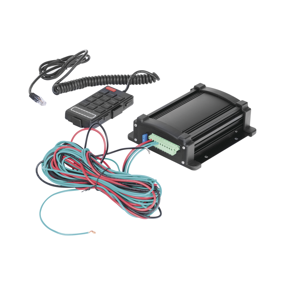 Sirena Vehicular de 100W de Potencia Con Controlador Unimando, Micrófono, Control de Tonos y Patrones de destello de Barras de Luces Serie X67 / X75 - Imagen 4