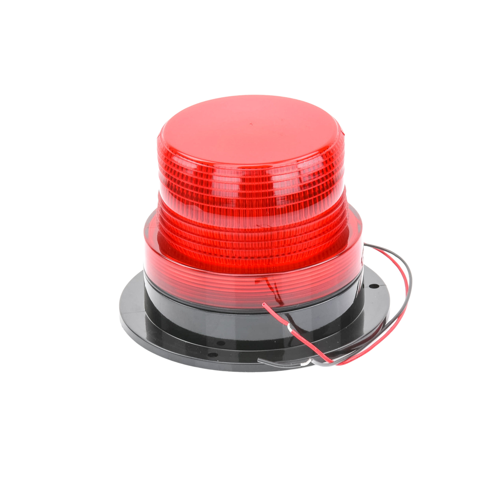 Burbuja Brillante de Larga Vida Útil, con 8 LEDs Color Rojo, Domo Rojo, 12Vcd - Imagen 3