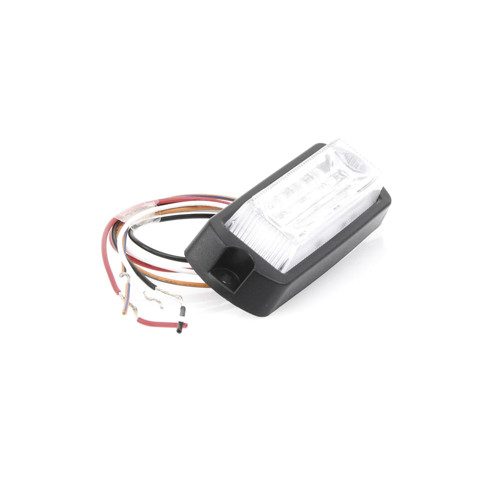 Luz Auxiliar Ultra Brillante de 8 LED's en color Rojo/Azul con mica transparente - Imagen 7