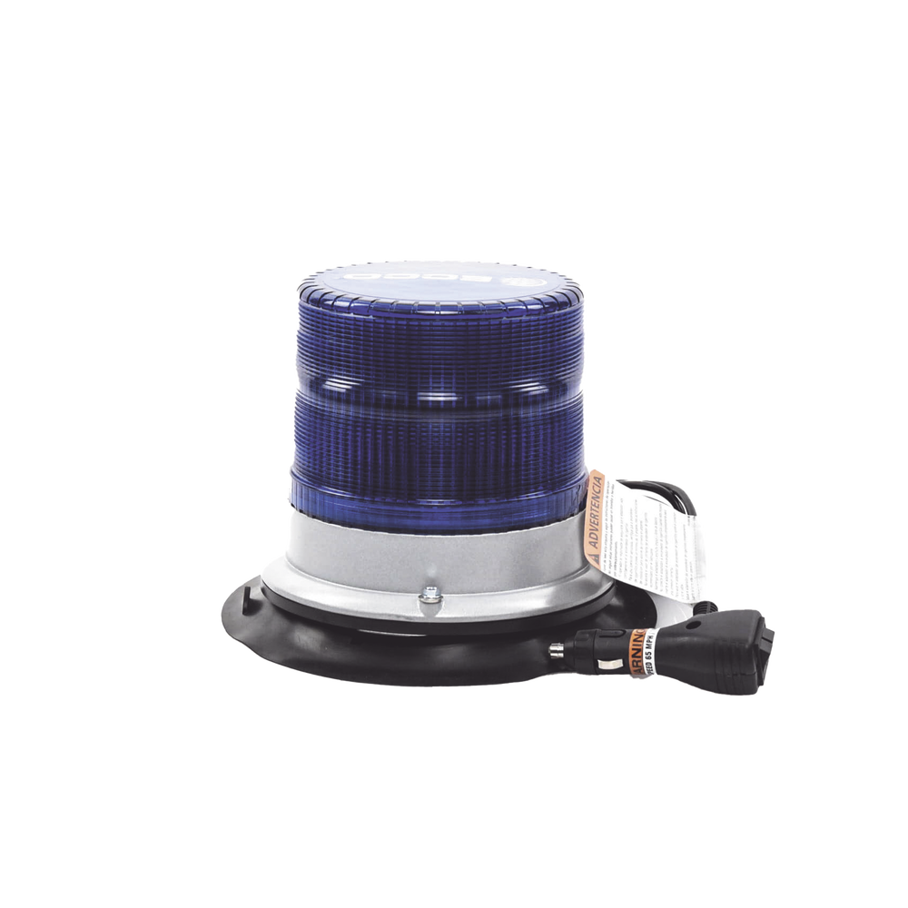 Baliza led pulso, 12-24vdc, 11 patrones de flash, montaje de imán de vacío, azul - Imagen 4