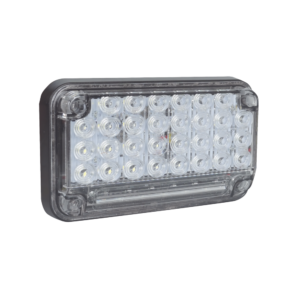 Luz de Advertencia de 7X4", Color Claro, Con Luz de Trabajo, Ideal para Ambulancias