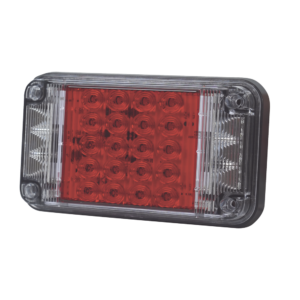 Luz de Advertencia de 7X4", Color Rojo, Con Luces de Trabajo, Ideal para Ambulancias