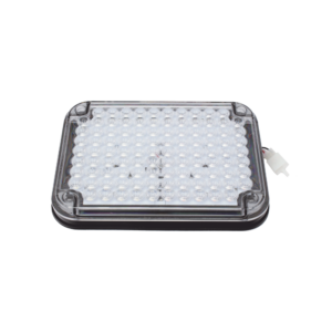 Luz de Advertencia de 9X7", Bicolor Rojo/Claro, Ideal para Ambulancias