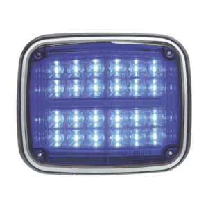 Luz de advertencia de 8 X 6", Color Azul, SAE,  IP67, Ideal para Ambulancias