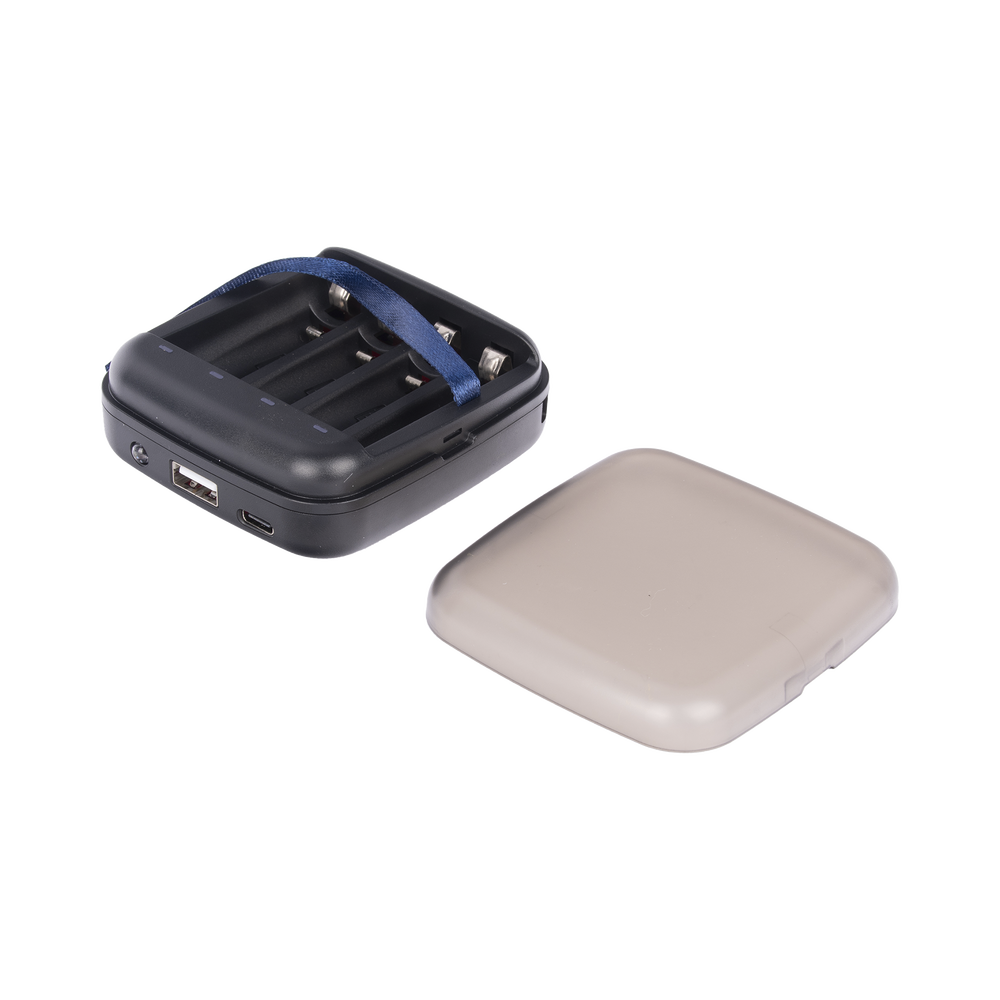 Power bank y Cargador para baterías 2 en 1, carga individual y/o simultánea hasta 4 baterías, (AA y AAA, Ni-MH y Li-Ion) - Imagen 3