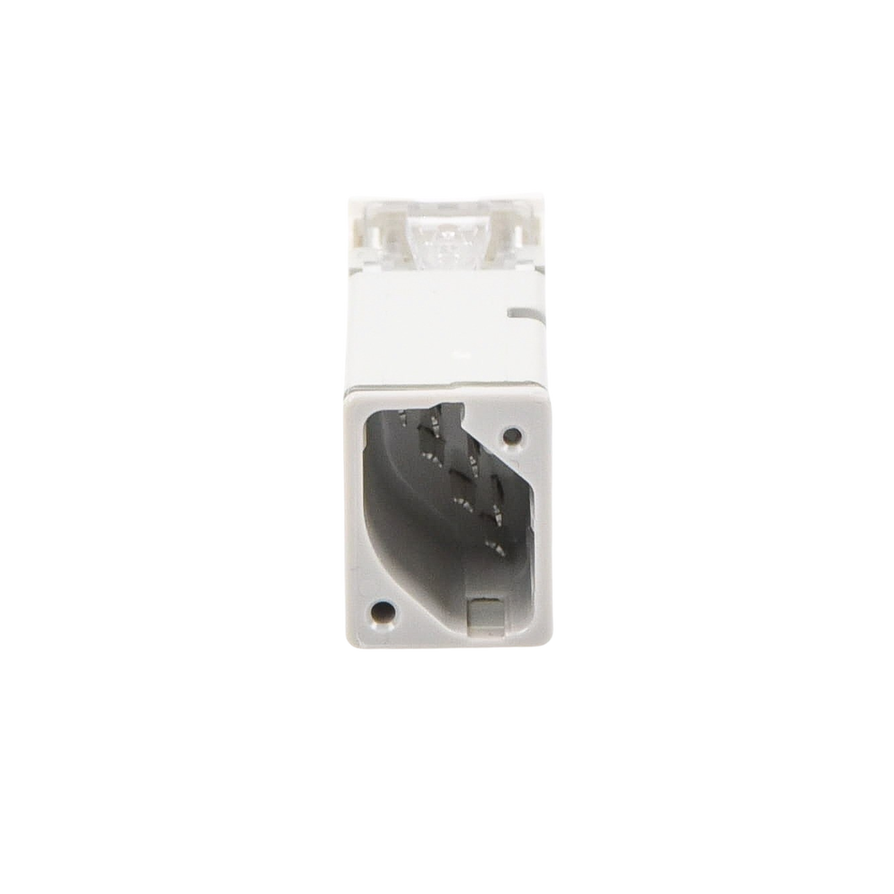Jack Z-Max UTP Categor?a 6, Montaje H?brido en Placa de Pared (Plano y Angulado), Color Blanco - Imagen 2