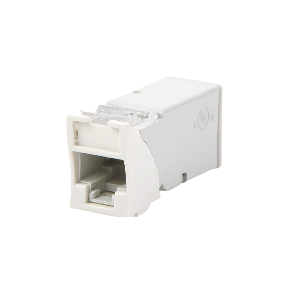 Jack Z-Max UTP Categor?a 6, Montaje H?brido en Placa de Pared (Plano y Angulado), Color Blanco - Imagen 4