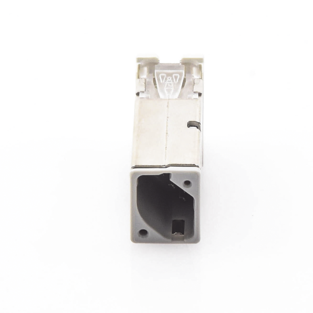 Jack Z-Max Cat6A, Blindado, Montaje H?brido en Placa de Pared (Plano y Angulado), Color Blanco, Versi?n Bulk (Sin Empaque Individual) - Imagen 3
