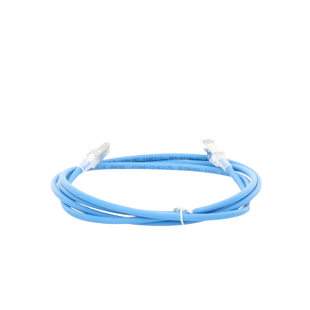 Patch Cord Z-MAX Cat6A S/FTP, CM/LS0H, 2.13 Metros (7 Pies), Color Azul, Versi?n Bulk (Sin Empaque Individual) - Imagen 3