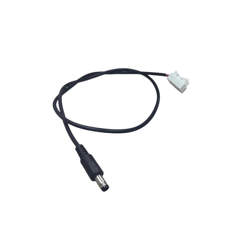 Cable con Conector Macho (Pigtail) | Forro Negro | Terminal Blanca | Alimentación para Vcc con Puntas Libres | Polarizado | Largo 22 cm ( 8.66 Pulgadas) | Calibre 22AWG. - Imagen 2