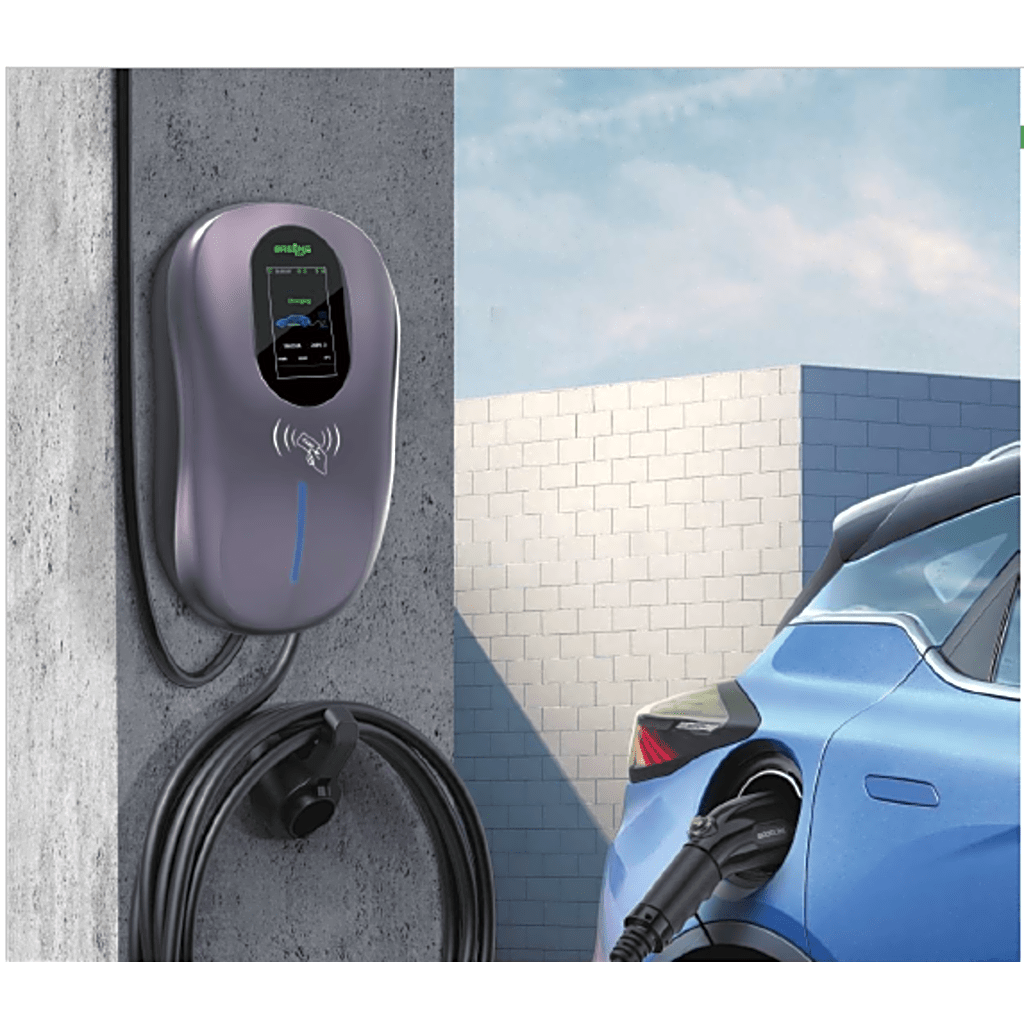 Estación de Carga para Vehículos Eléctricos / 40A 9.6kW / Certificado ETL / Pantalla LCD 4.3 Pulgadas / Voltaje 110-240V / Conectividad WiFi-APP-Bluetooth-RFID / Protección IP65 / Cable TPE 5 Metros - Imagen 2