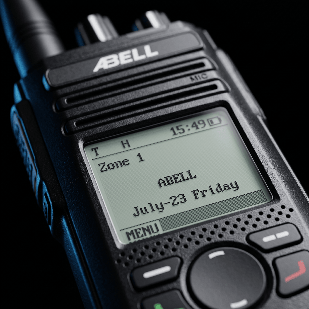 Radio Port?til DMR ABELL A580T-400 / UHF 400-480 MHz / 4W / 256 Canales / 16 Zonas / Pantalla LCD / Cifrado Extremo a Extremo / IP54 - Imagen 2
