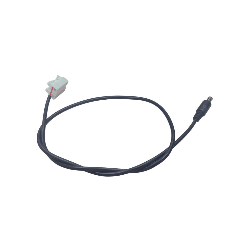 Cable con Conector Macho (Pigtail) | Forro Negro | Terminal Blanca | Alimentación para Vcc con Puntas Libres | Polarizado | Largo 22 cm ( 8.66 Pulgadas) | Calibre 22AWG. - Imagen 3