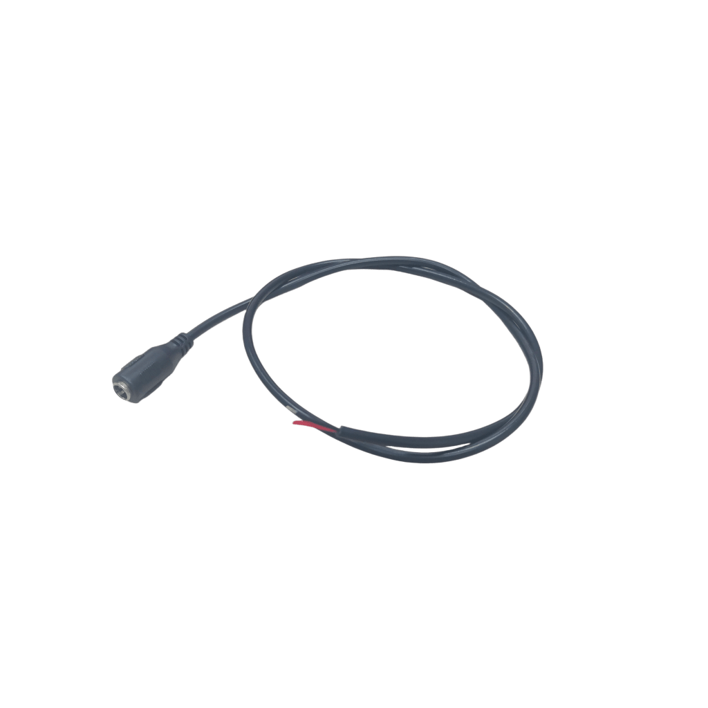 Cable con Conector Macho (Pigtail) / Forro Negro | Alimentación para Vcc con Puntas Libres | Polarizado | Largo 22 cm (8.66 Pulgadas) | Calibre 22AWG. - Imagen 3