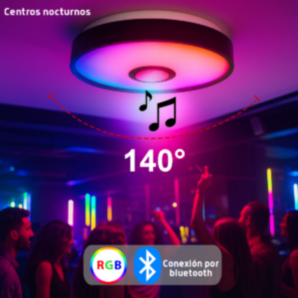 Luminario LED JLAR-3003 / 30W / 2400 Lúmenes / Bluetooth Control App / Voltaje 85-265V / Temperatura 6500K Fría / Garantía 3 Años - Imagen 6