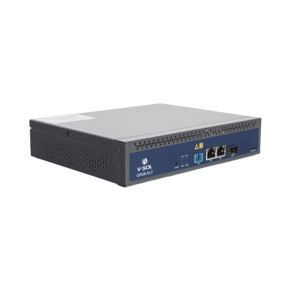 OLT de 1 puerto GPON SC/UPC + 3 puertos Uplink (2 puertos Gigabit Ethernet + 1 puerto SFP/SFP+), Fuente de alimentaci??n redundante AC/DC , hasta 128 ONUS - Imagen 3