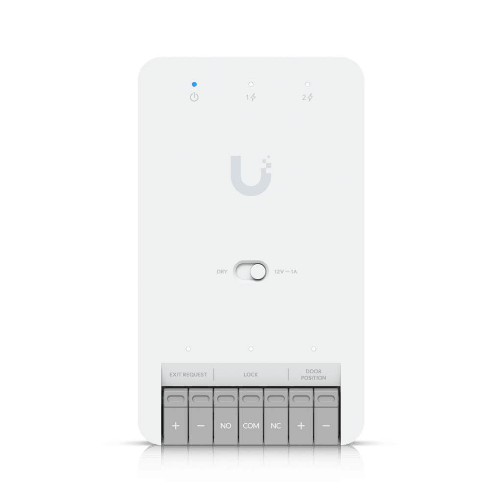 Centro de Control de Acceso Compacto Ubiquiti UniFi / Terminal de Bloqueo 12V / Entradas Adicionales Sensor y Botón / Alimentación PoE++ / Conexión para Dos Lectores o Cámaras / Uso Interior - Imagen 3