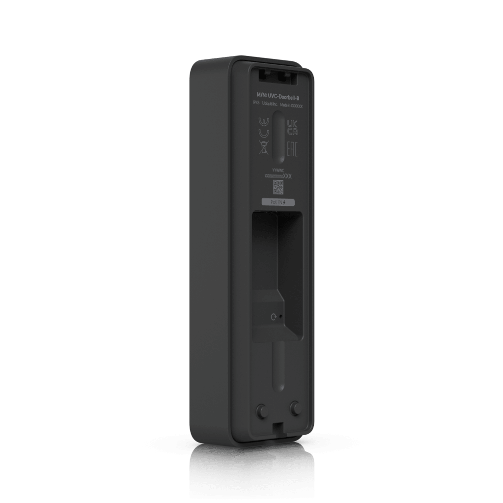 UVC Doorbell Lite – Videoportero Compacto 5 MP PoE con Visión Nocturna IR, Audio Bidireccional y Diseño Resistente al Clima, Color Negro - Imagen 3